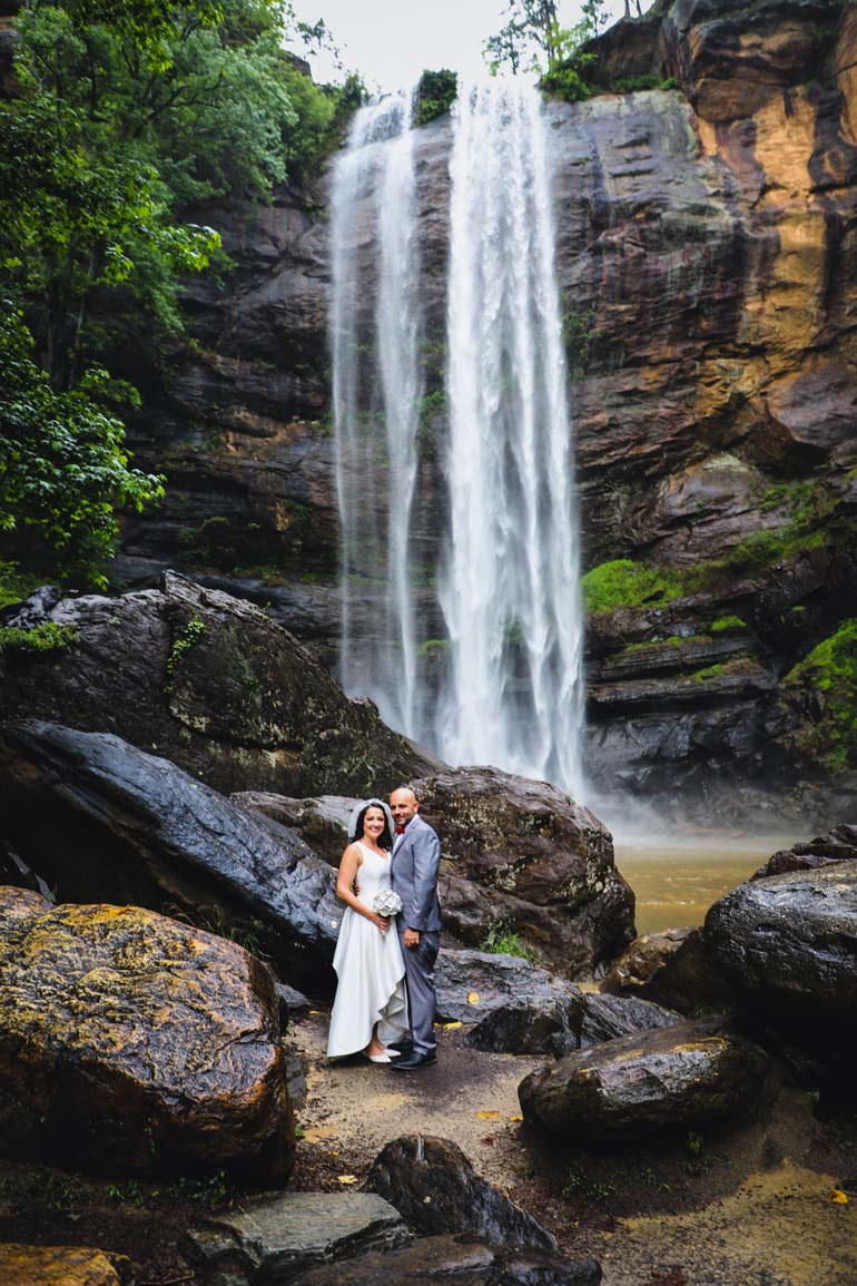 Toccoa Falls Waterfall Wedding Location